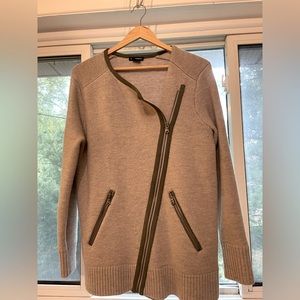 Club Monaco light grey jacket sweater. Very new